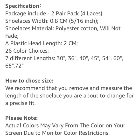 Stepace 4-Pairs Flat Black Shoelaces for Sneakers - Picture 6 of 7